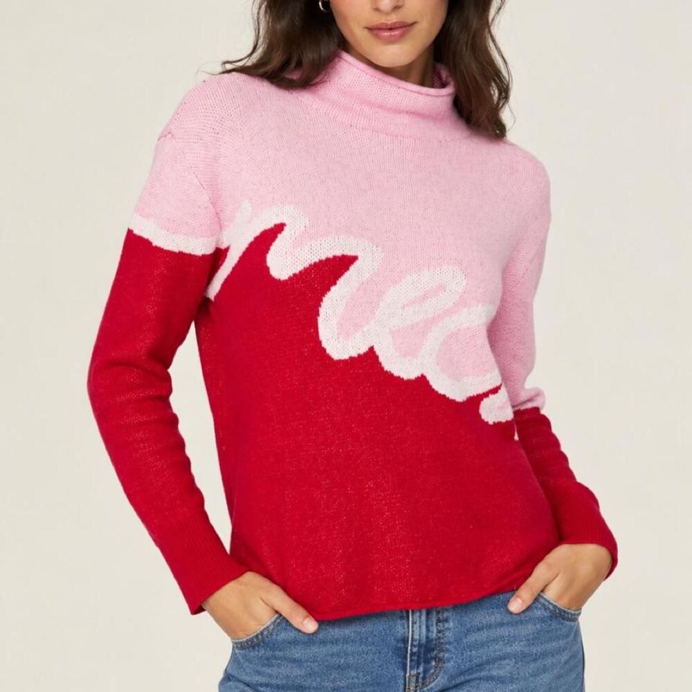 Rachel-antonoff-collection Women's Pink and Red Sweater